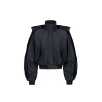 The Frankie Shop Jacket #03 - Black - Oversized Minimalist Jackets in Black - Shop at Luxury Shoes 