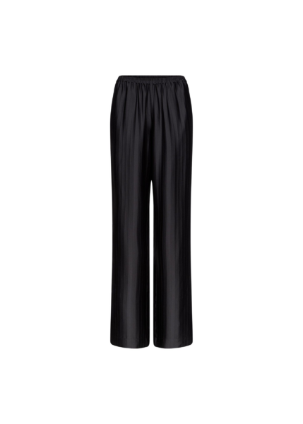 The Frankie Shop Kadala Silk Blend Trousers - Black - Oversized Minimalist Pants in Black - Shop at Luxury Shoes 
