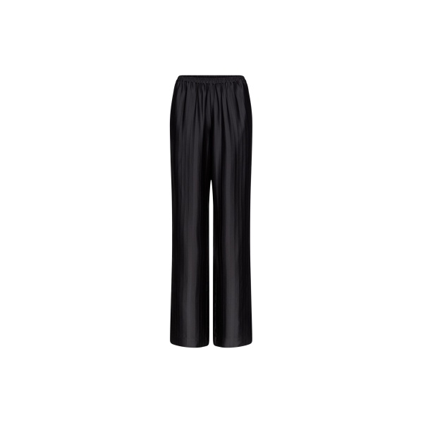 The Frankie Shop Kadala Silk Blend Trousers - Black - Oversized Minimalist Pants in Black - Shop at Luxury Shoes 