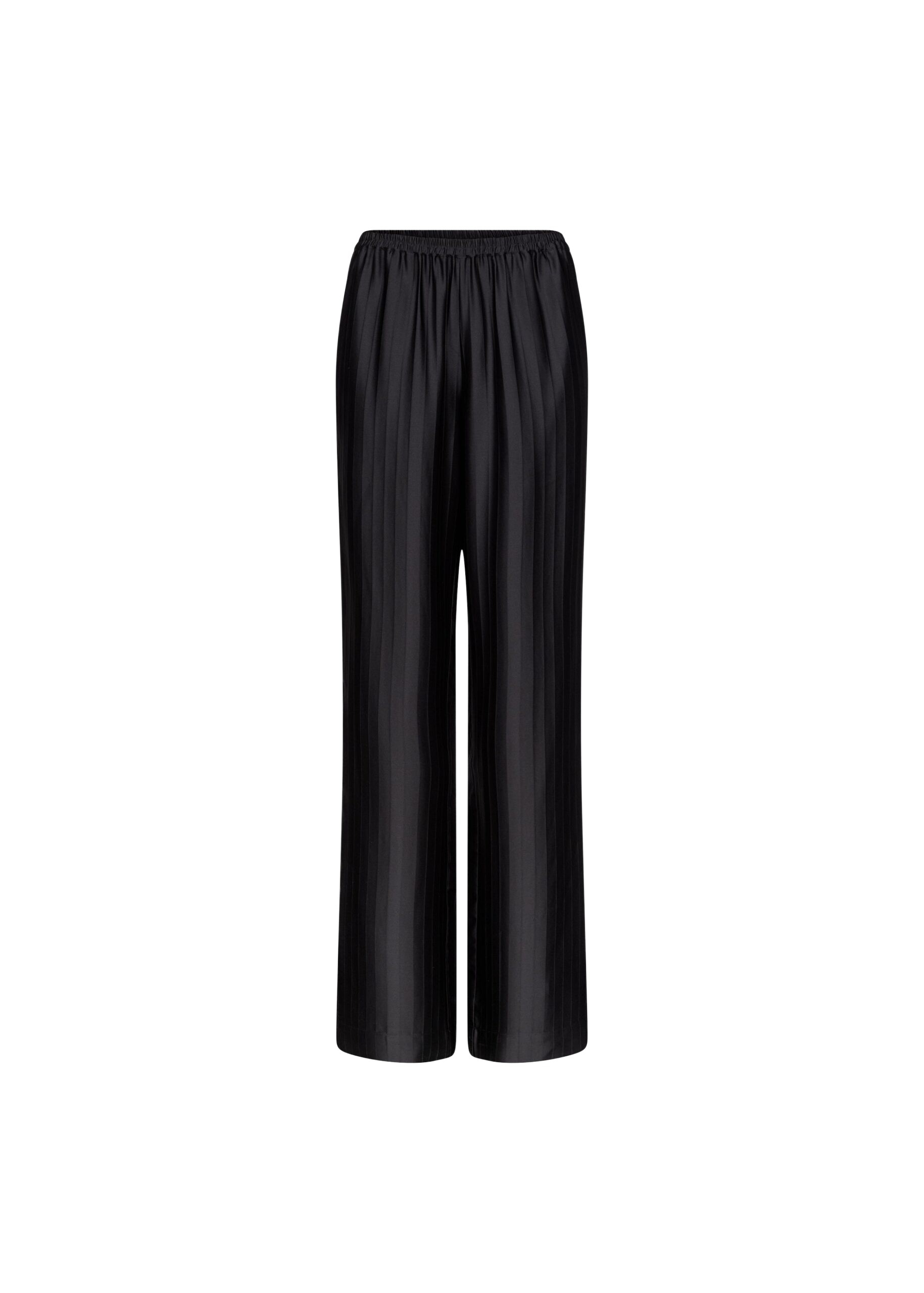 The Frankie Shop Kadala Silk Blend Trousers – Black