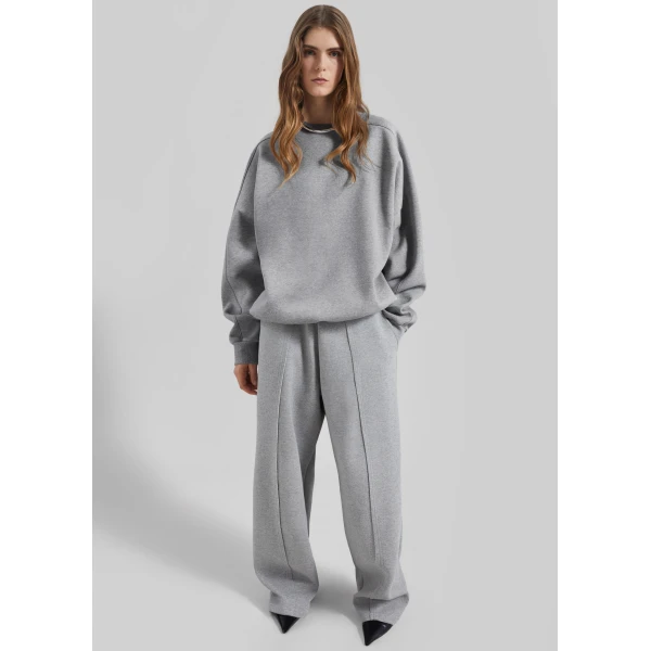 The Frankie Shop Keane Tapered Sweatpants – Grey, view 5