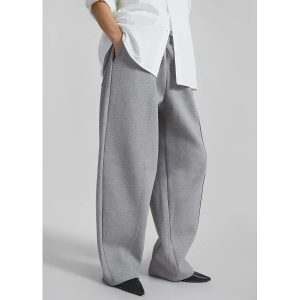 The Frankie Shop Keane Tapered Sweatpants – Grey, view 6