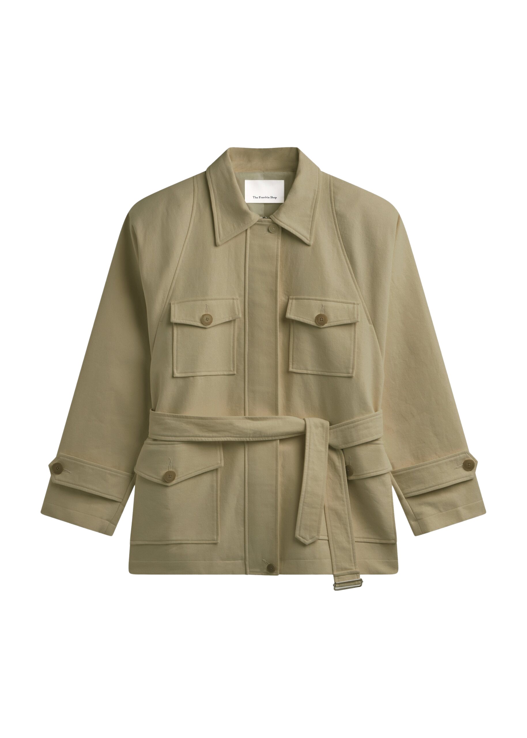The Frankie Shop Kelia Padded Utility Jacket – Sage