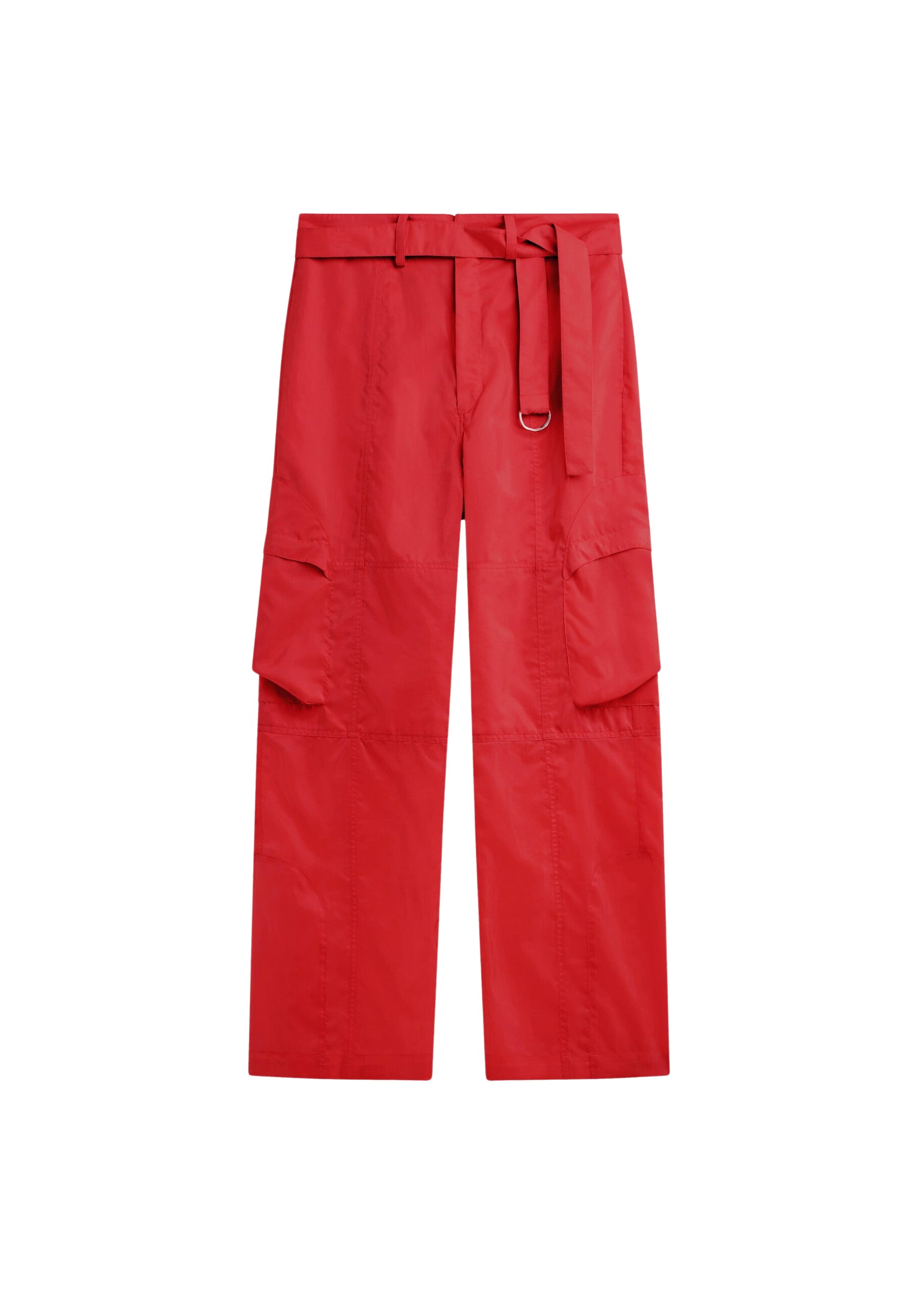 The Frankie Shop Kelly Sheer Cargo Pants – Red