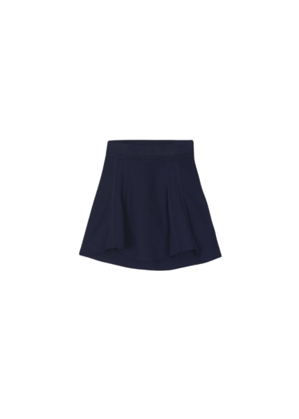 The Frankie Shop Kiama Sculpted Mini Skirt - Navy - Oversized Minimalist Skirts in Blue - Shop at Luxury Shoes 