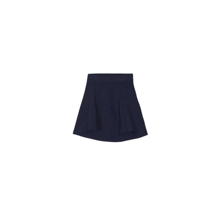 The Frankie Shop Kiama Sculpted Mini Skirt - Navy - Oversized Minimalist Skirts in Blue - Shop at Luxury Shoes 