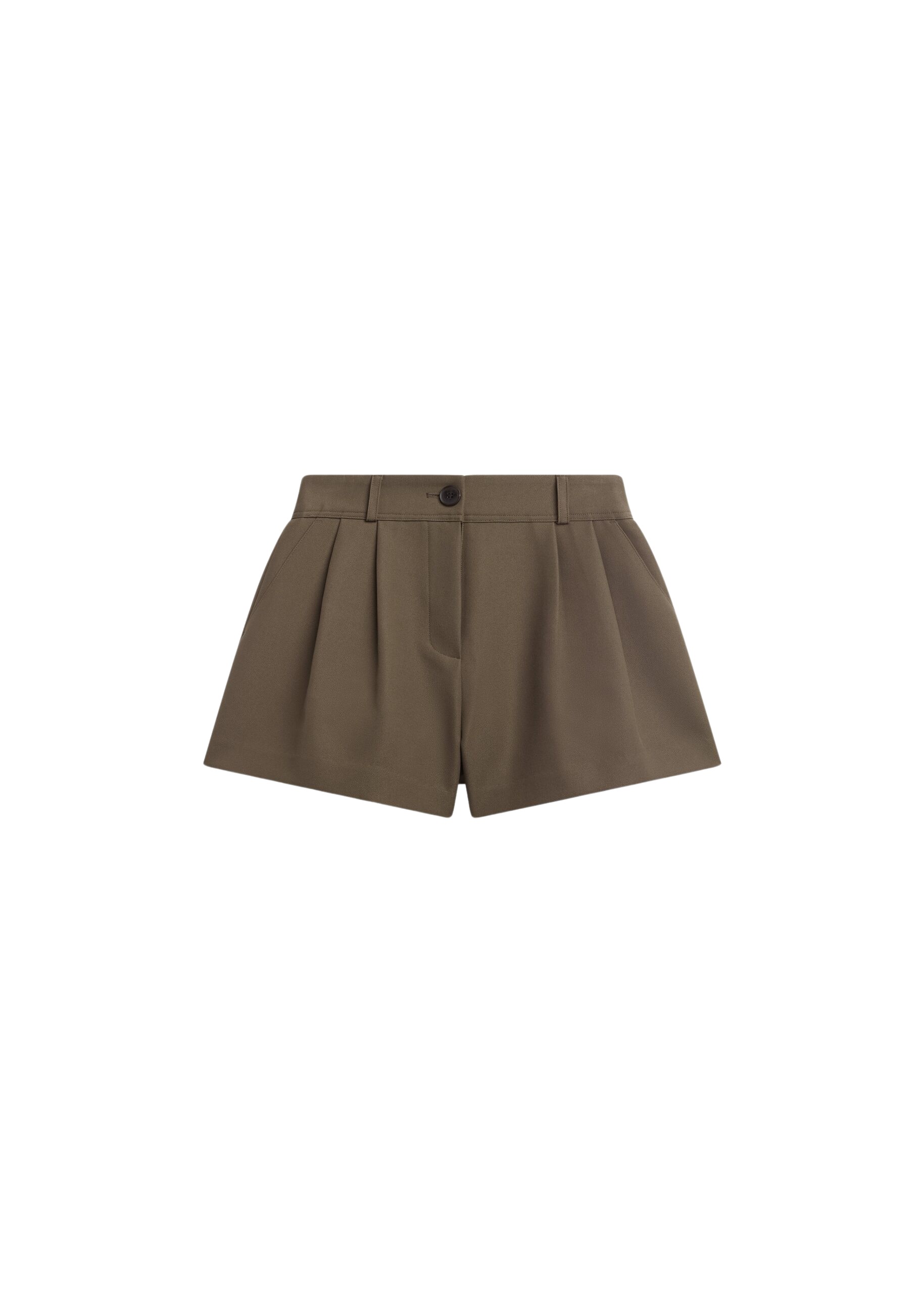 The Frankie Shop Kinsley Mini Shorts – Brown