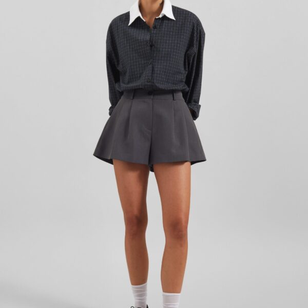 The Frankie Shop Kinsley Mini Shorts – Grey, view 4