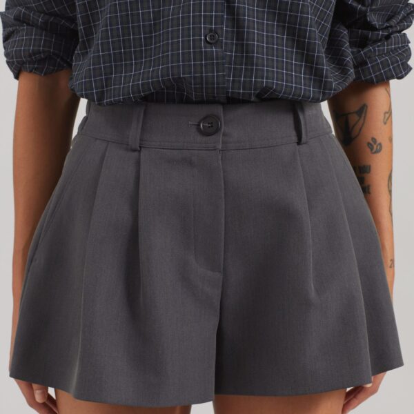 The Frankie Shop Kinsley Mini Shorts – Grey, view 5