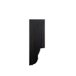 The Frankie Shop Kitty Sheer Asymmetric Skirt - Black - Oversized Minimalist Skirts in Black - Shop at Luxury Shoes 