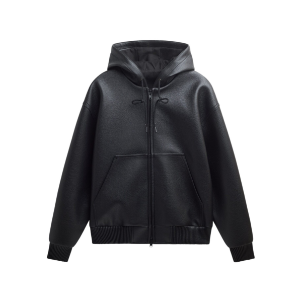 The Frankie Shop Kodai Faux Leather Bomber Jacket – Black