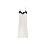 The Frankie Shop Lace Cami Dress - Ivory - Oversized Minimalist Dresses in Ivory - Shop at Luxury Shoes 