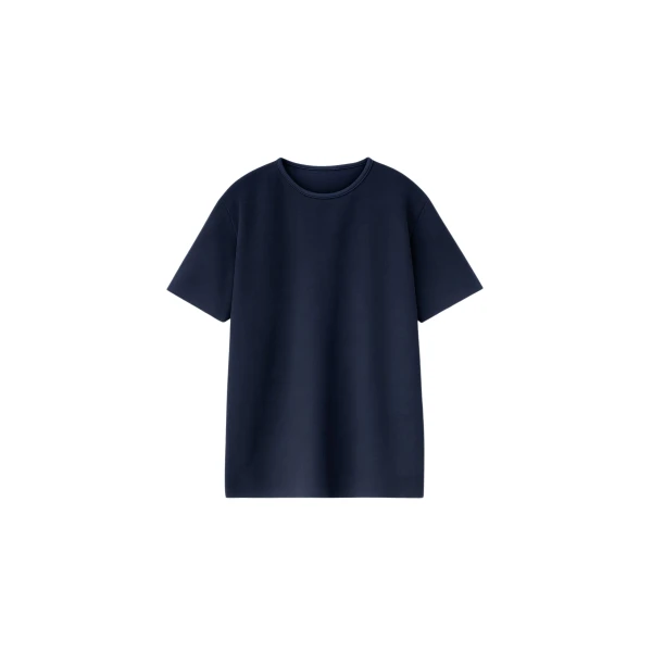 The Frankie Shop Leni Knit Oversized Top - Navy - Oversized Minimalist Tops in Blue - Shop at Luxury Shoes 