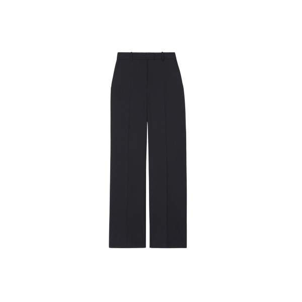 The Frankie Shop Lenora Straight Trousers - Black - Oversized Minimalist Pants in Black - Shop at Luxury Shoes 