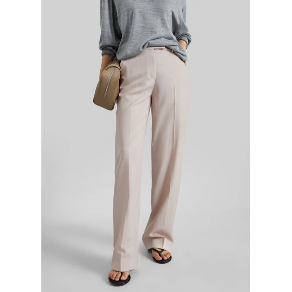 The Frankie Shop Lenora Trousers - Faded Pink - Oversized Minimalist Pants in Pink - Shop at Luxury Shoes 