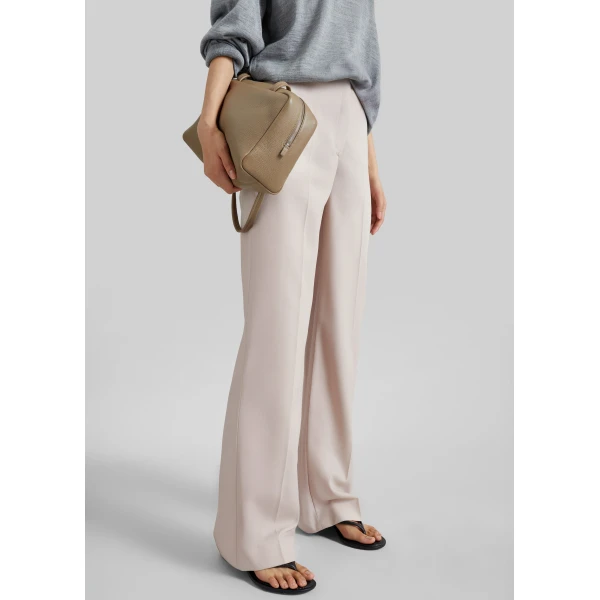 The Frankie Shop Lenora Trousers - Faded Pink - Oversized Minimalist Pants in Pink - Shop at Luxury Shoes 