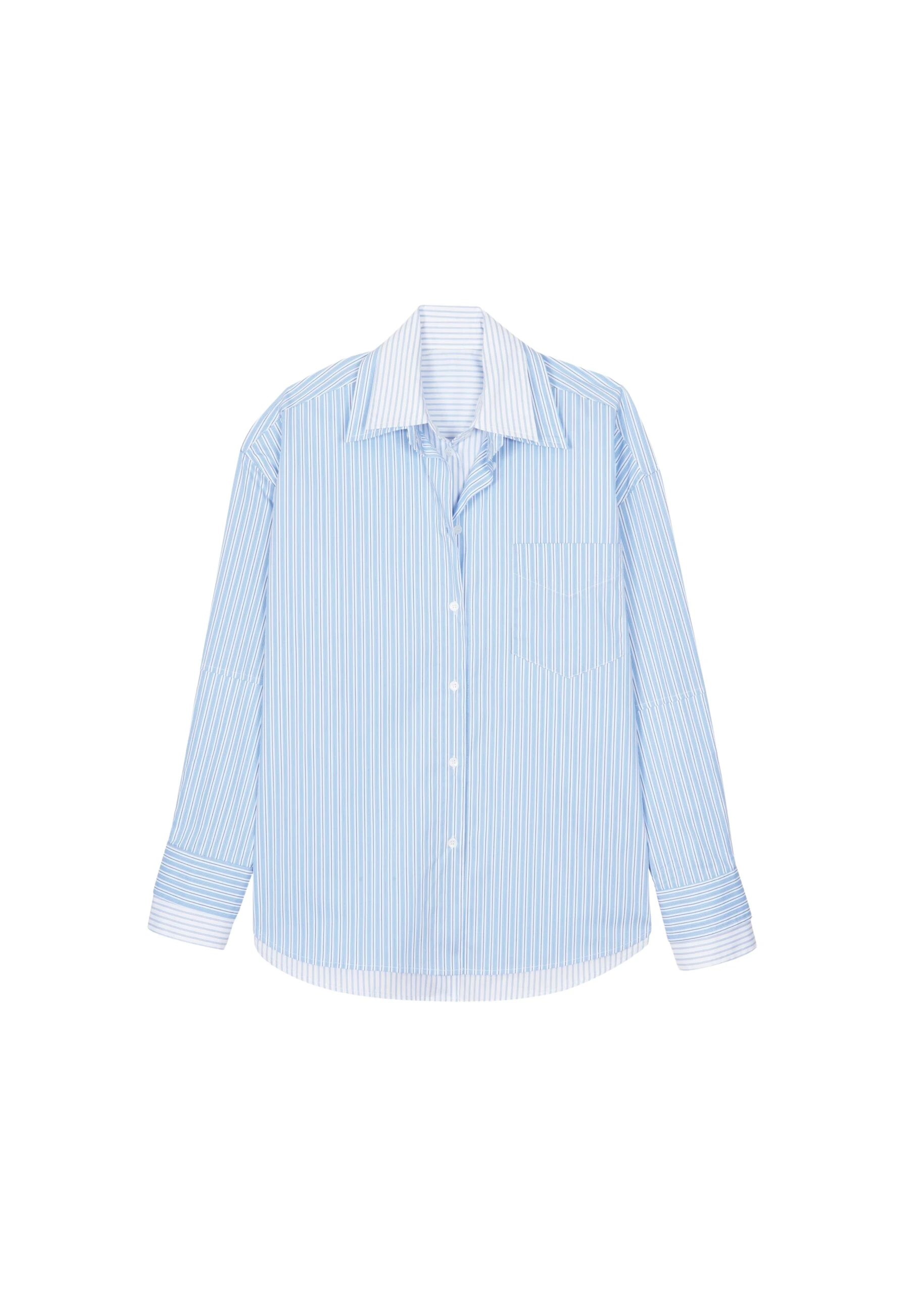 The-Frankie-Shop-Lienz-Double-Shirt-BlueWhite-Stripe-coveti-scaled85421_nobg The Frankie Shop Lienz Double Shirt - Blue/White Stripe - Oversized Minimalist Tops in Multicolour - Shop at Luxury Shoes
