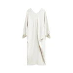 The Frankie Shop Lilia Kaftan Dress - Ivory - Oversized Minimalist Dresses in Ivory - Shop at Luxury Shoes 