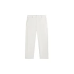 The Frankie Shop Lior Fluid Capri Pants - Ivory - Oversized Minimalist Pants in Ivory - Shop at Luxury Shoes 