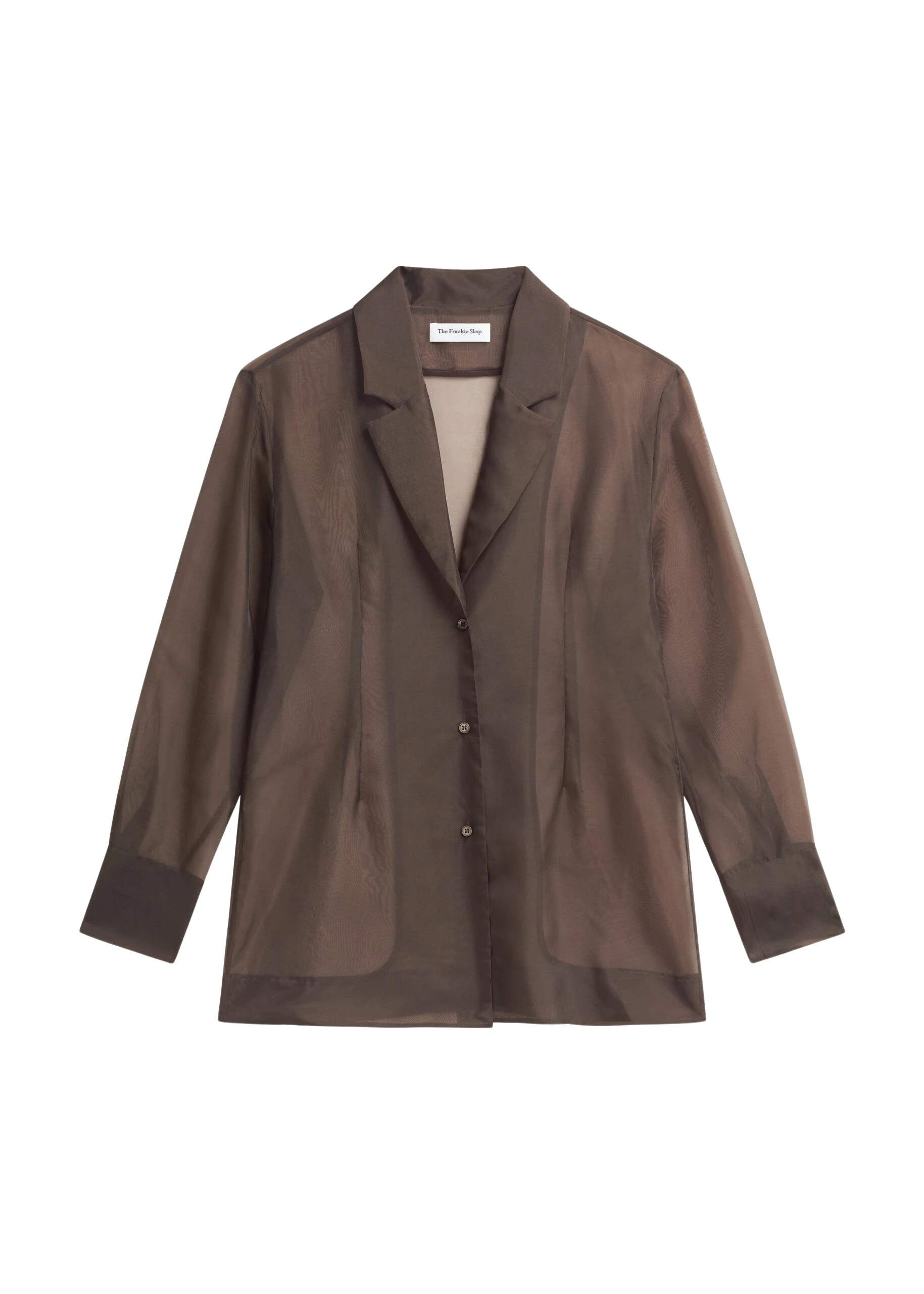 The-Frankie-Shop-Lise-Sheer-Blazer-Brown-coveti-scaled19056_nobg The Frankie Shop Lise Sheer Blazer - Brown - Oversized Minimalist Jackets in Beige - Shop at Luxury Shoes
