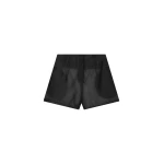 The Frankie Shop Lise Sheer Shorts - Black - Oversized Minimalist Shorts in Black - Shop at Luxury Shoes 