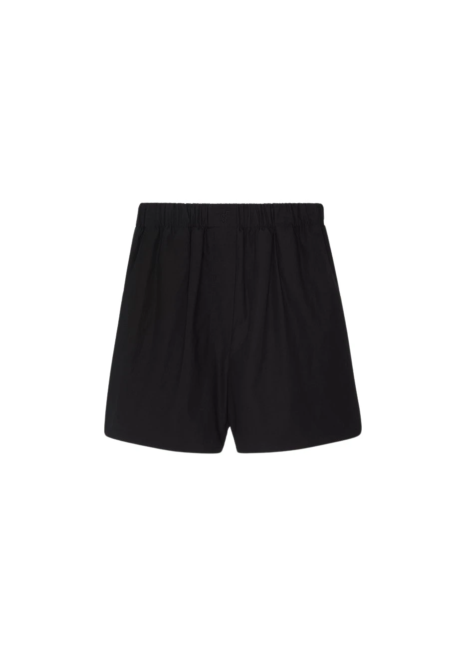 The-Frankie-Shop-Lui-Organic-Cotton-Boxer-Short-Black-coveti77561_nobg The Frankie Shop Lui Organic Cotton Boxer Short - Black - Oversized Minimalist Shorts in Black - Shop at Luxury Shoes
