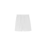 The Frankie Shop Lui Organic Cotton Boxer Short - White - Oversized Minimalist Shorts in White - Shop at Luxury Shoes 