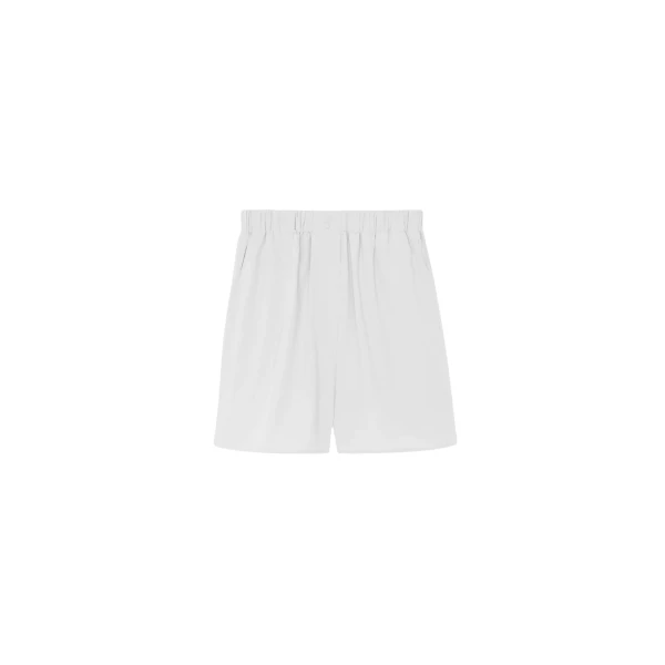 The Frankie Shop Lui Organic Cotton Boxer Short - White - Oversized Minimalist Shorts in White - Shop at Luxury Shoes 