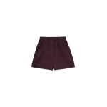 The Frankie Shop Lui Organic Cotton Boxer Shorts - Dark Plum - Oversized Minimalist Shorts in Purple - Shop at Luxury Shoes 