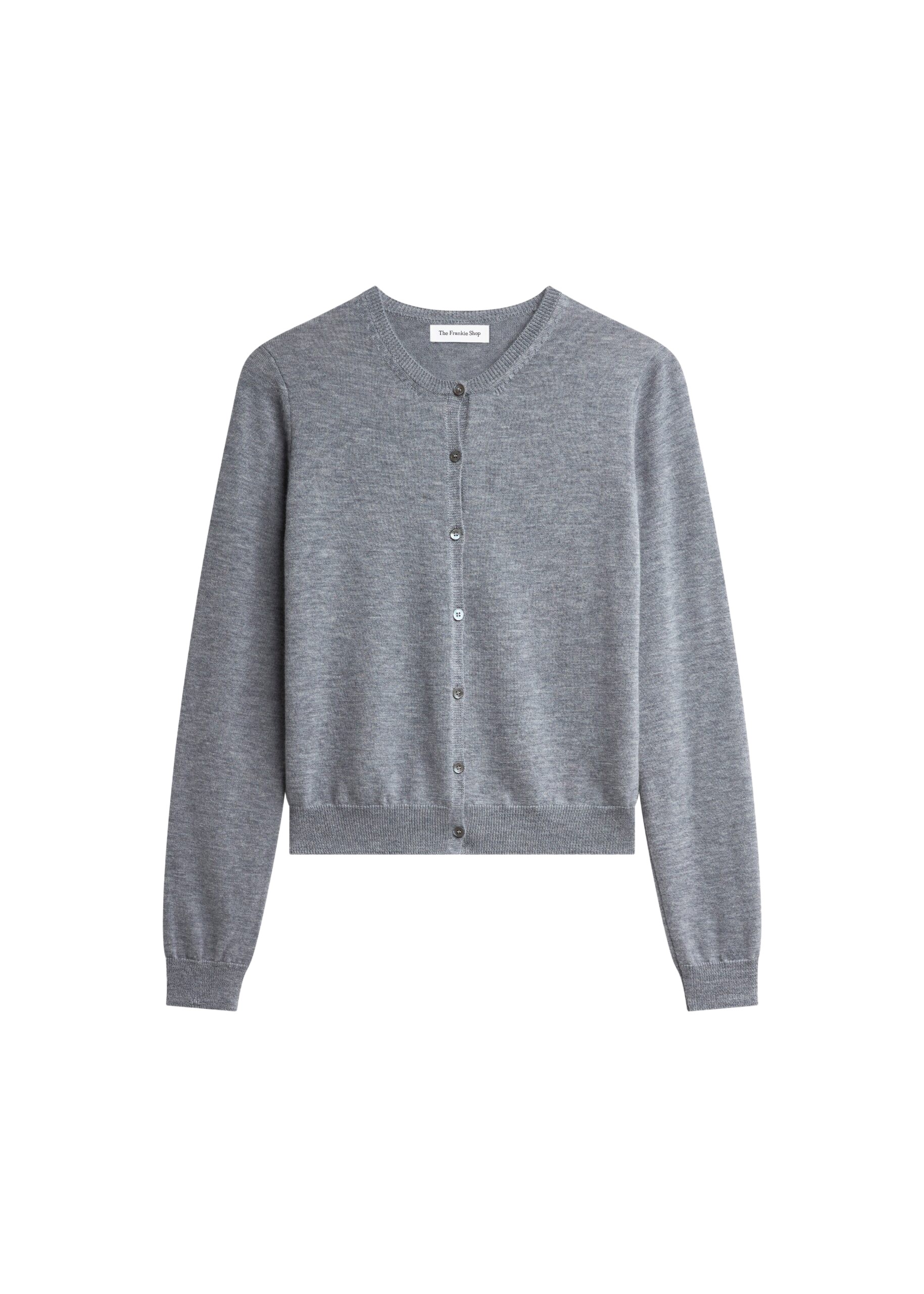 The Frankie Shop Mahim Superfine Wool Cardigan – Grey