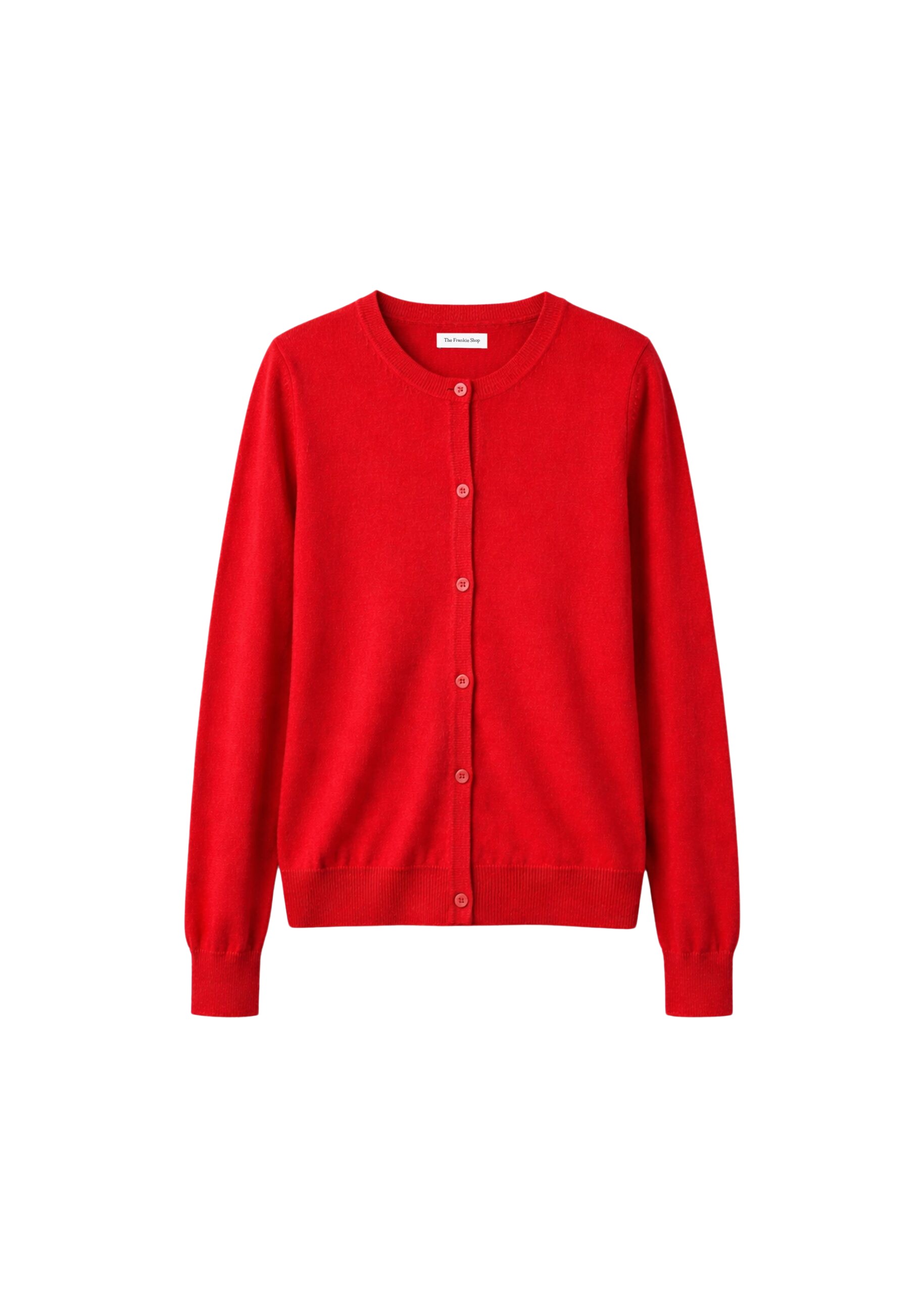 The Frankie Shop Mahim Superfine Wool Cardigan – Red