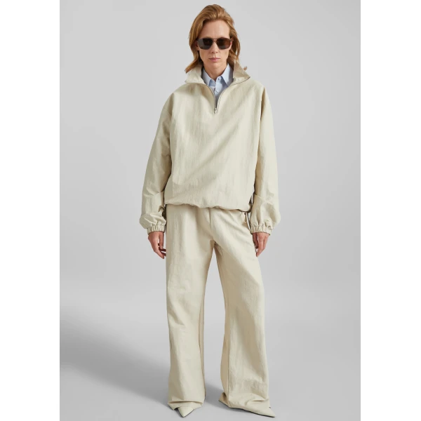 The Frankie Shop Majvik Joggers - Light Beige - Oversized Minimalist Pants in Beige - Shop at Luxury Shoes 