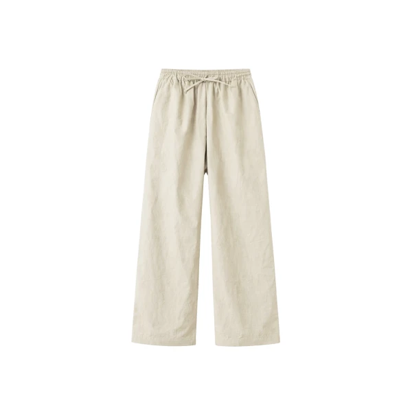 The Frankie Shop Majvik Joggers - Light Beige - Oversized Minimalist Pants in Beige - Shop at Luxury Shoes 
