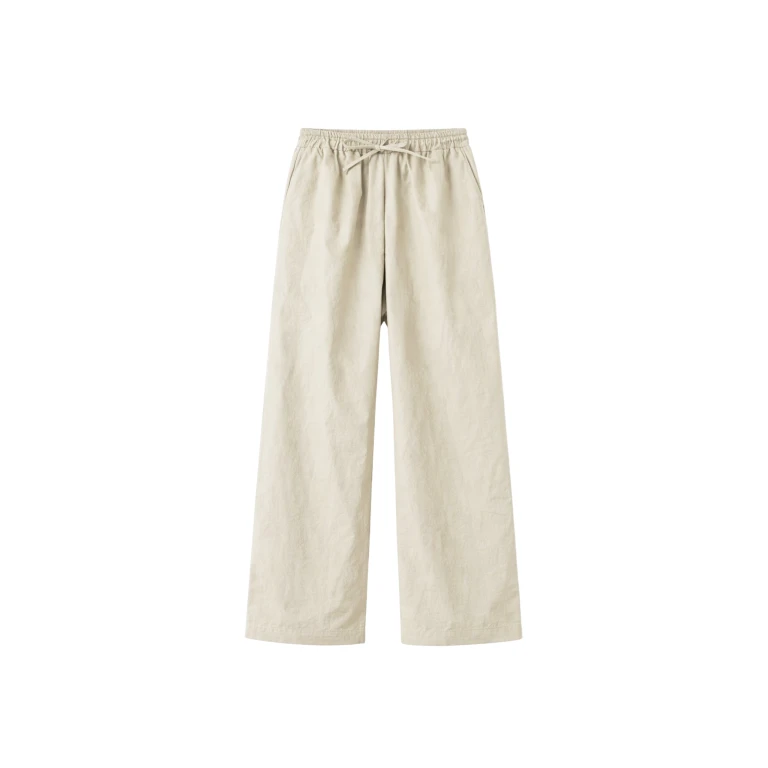 The Frankie Shop Majvik Joggers - Light Beige - Oversized Minimalist Pants in Beige - Shop at Luxury Shoes 