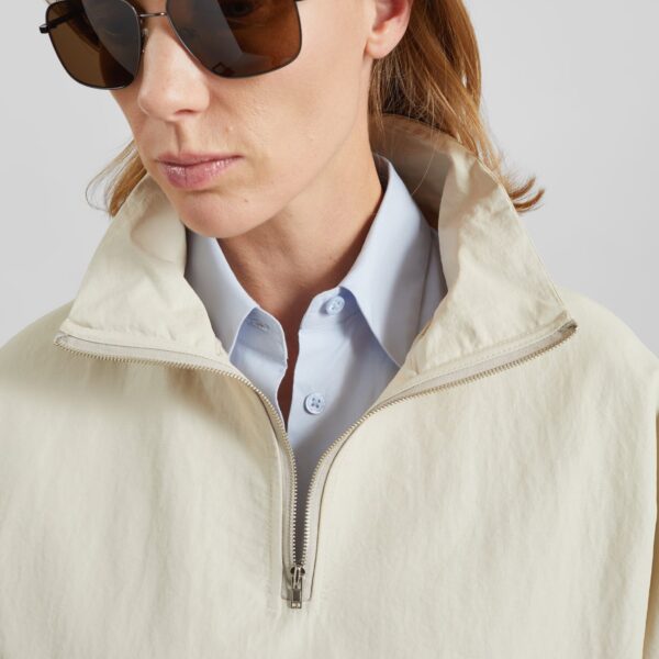 The Frankie Shop Majvik Windbreaker Anorak – Light Beige Jacket, view 5
