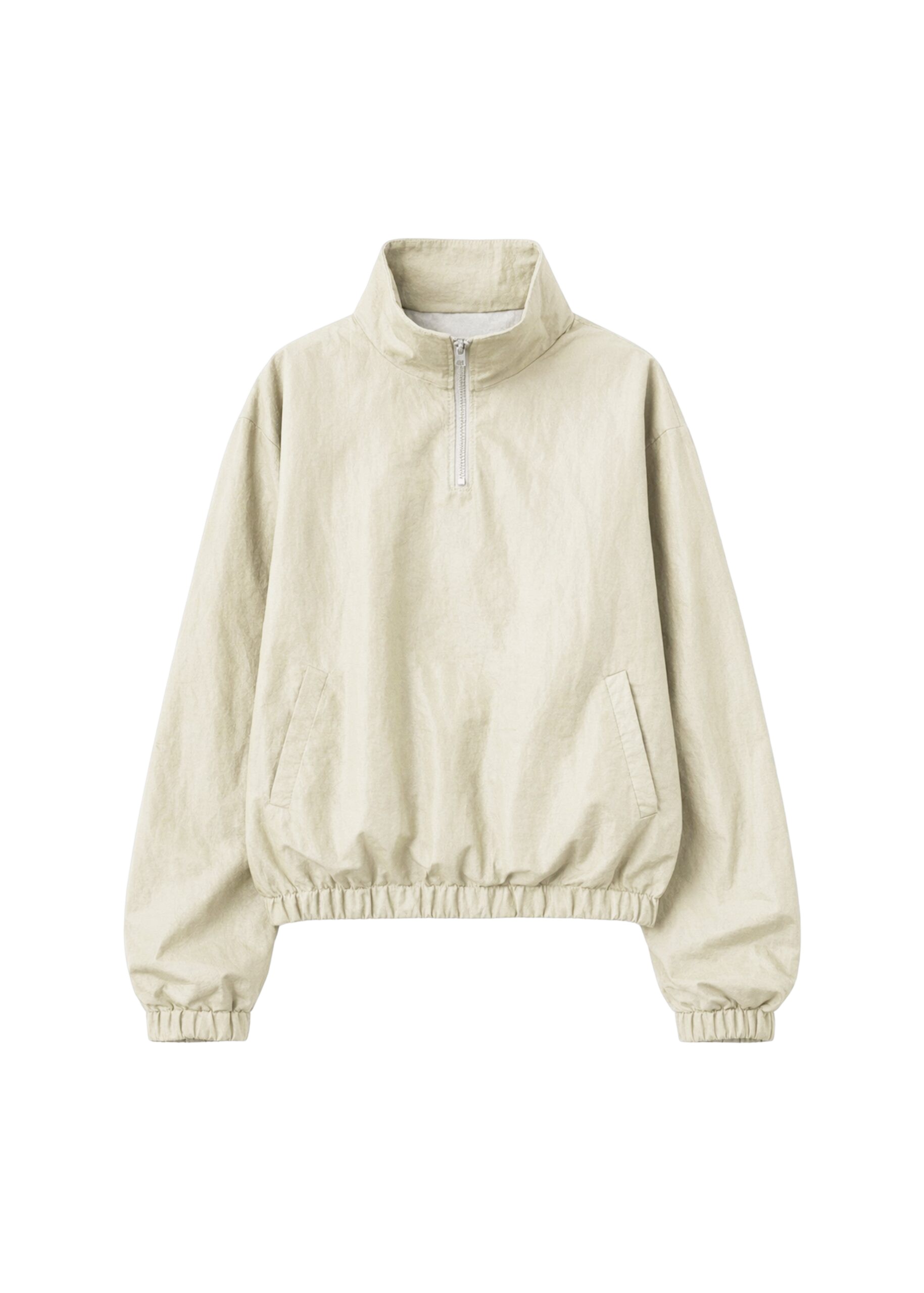 The Frankie Shop Majvik Windbreaker Anorak – Light Beige Jacket