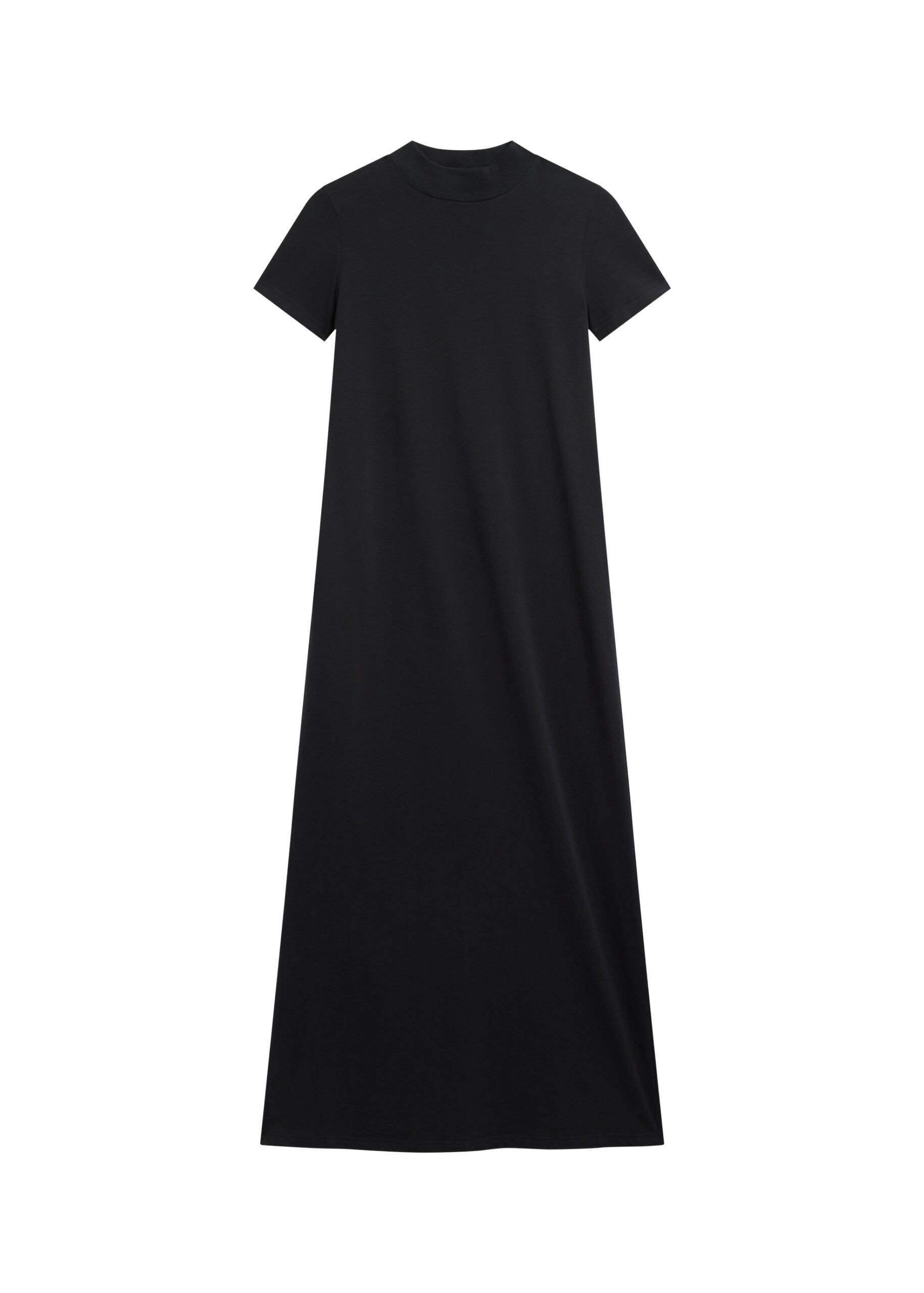 The Frankie Shop Malo T-Shirt Dress - Black - Oversized Minimalist Dresses in Black - Shop at Luxury Shoes 
