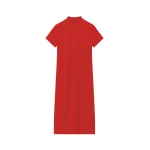 The Frankie Shop Malo T-Shirt Dress - Red - Oversized Minimalist Dresses in Red - Shop at Luxury Shoes 
