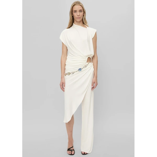 The Frankie Shop Manto Jersey Tee - White - Oversized Minimalist Tops in White - Shop at Luxury Shoes 