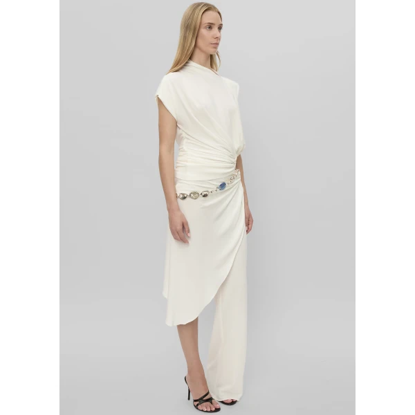 The Frankie Shop Manto Jersey Tee - White - Oversized Minimalist Tops in White - Shop at Luxury Shoes 