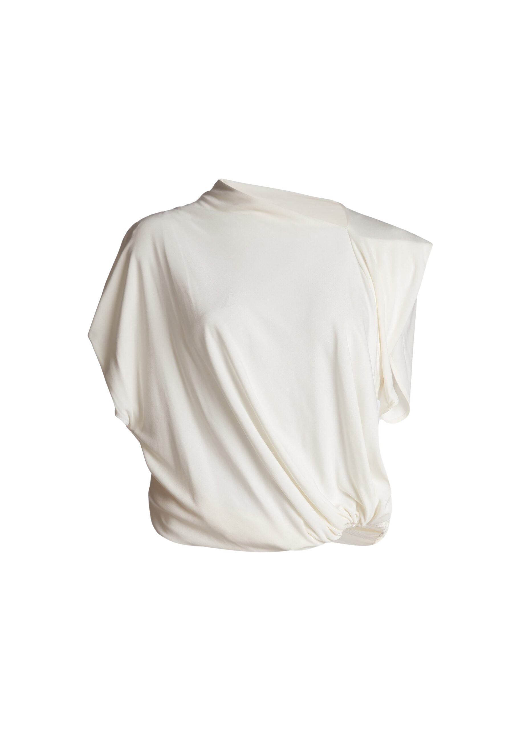 The Frankie Shop Manto Jersey Tee - White - Oversized Minimalist Tops in White - Shop at Luxury Shoes 