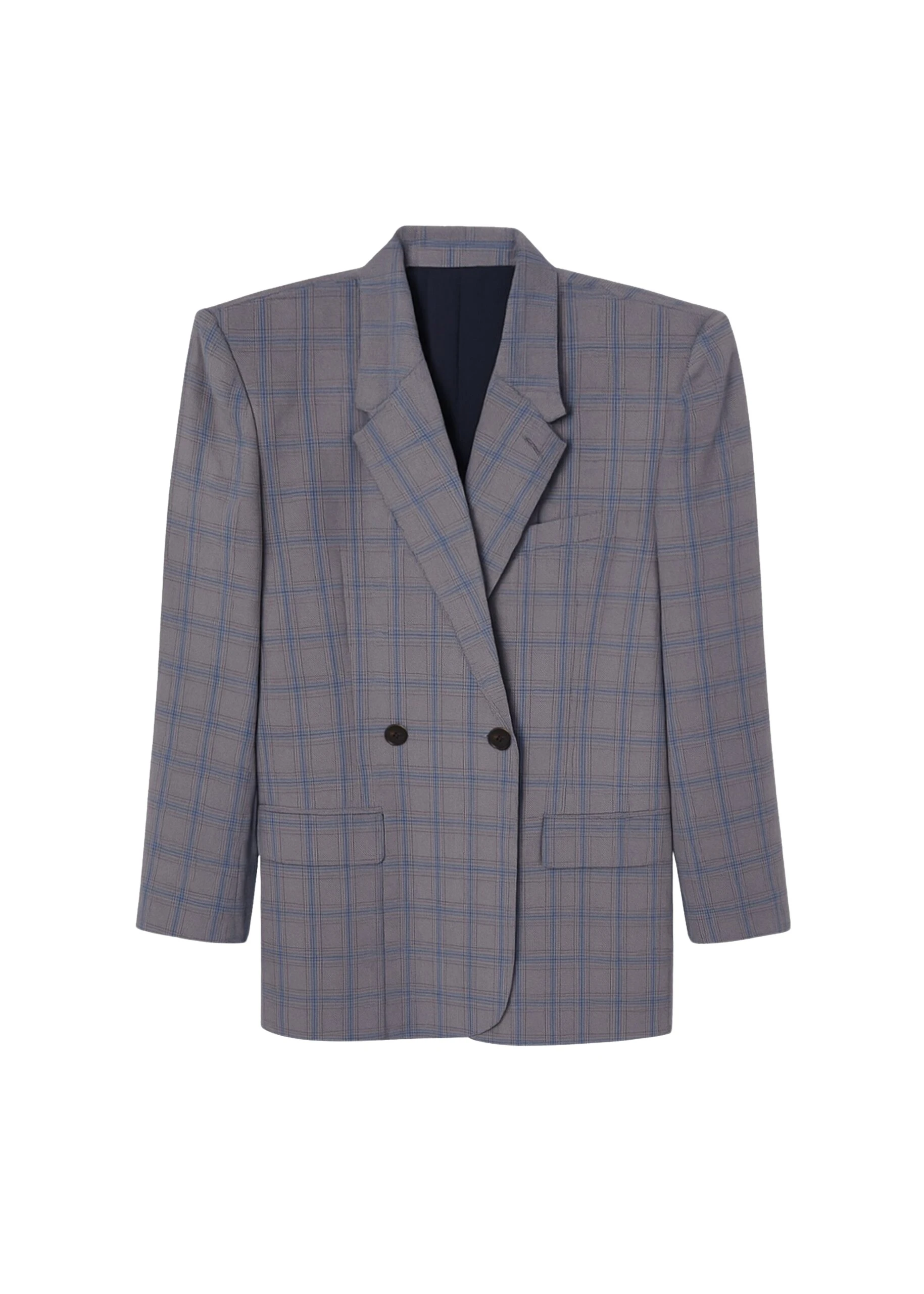 The-Frankie-Shop-Marnay-Padded-Blazer-Grey-Plaid-coveti-scaled19167_nobg The Frankie Shop Marnay Padded Blazer - Grey Plaid - Oversized Minimalist Jackets in Multicolour - Shop at Luxury Shoes
