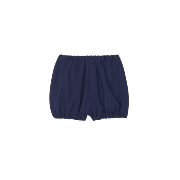 The Frankie Shop Maro Balloon Shorts - Navy - Oversized Minimalist Shorts in Blue - Shop at Luxury Shoes 