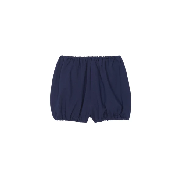 The Frankie Shop Maro Balloon Shorts - Navy - Oversized Minimalist Shorts in Blue - Shop at Luxury Shoes 