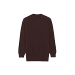 The Frankie Shop Maxime Knit Sweater Dress - Brown - Oversized Minimalist Knitwear in Beige - Shop at Luxury Shoes 