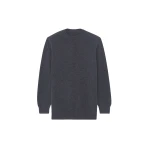 The Frankie Shop Maxime Knit Sweater Dress - Dark Grey Melange - Oversized Minimalist Knitwear in Grey - Shop at Luxury Shoes 