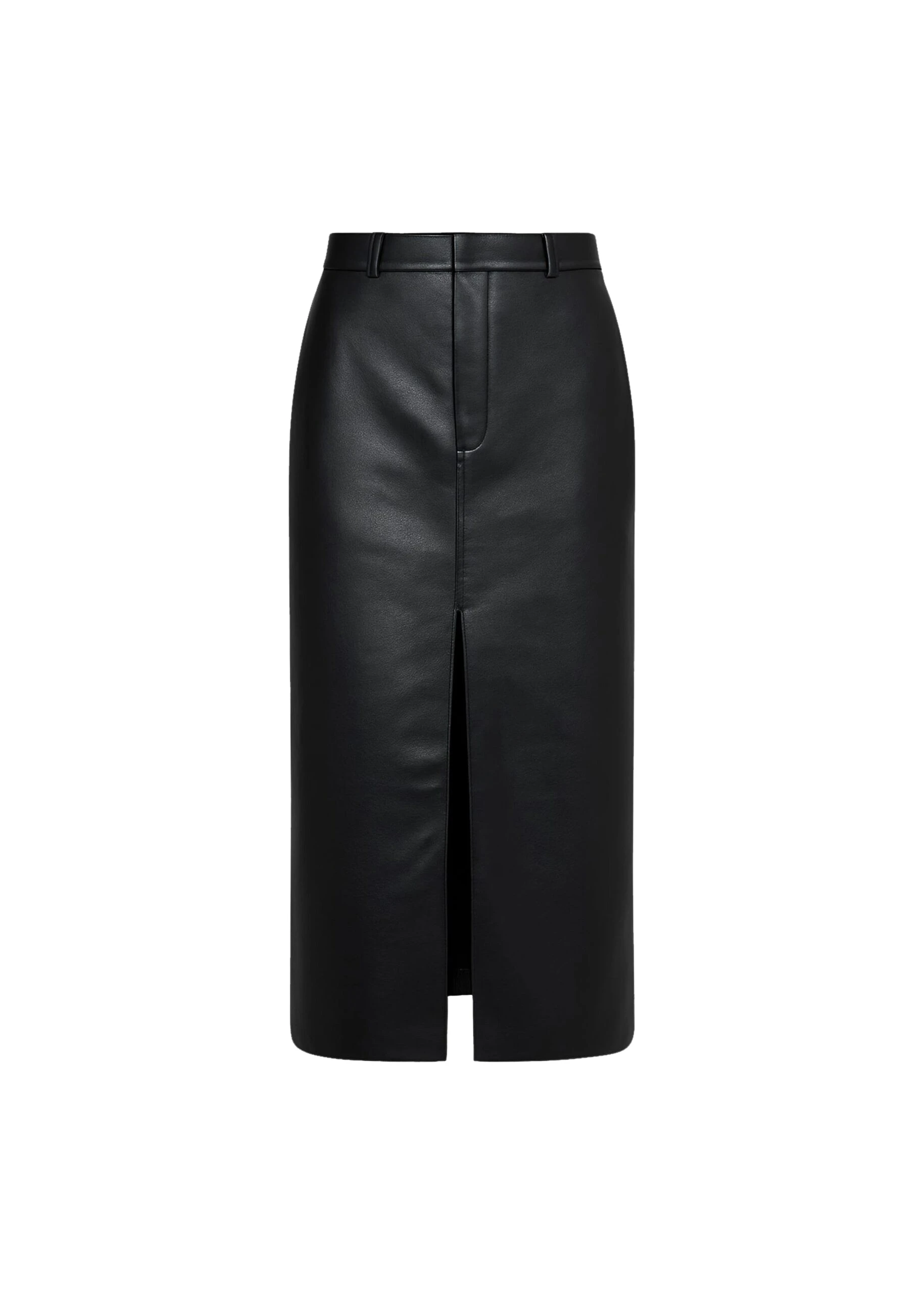 The-Frankie-Shop-Maybelle-Faux-Leather-Front-Slit-Pencil-Skirt-Black-coveti-scaled23593_nobg The Frankie Shop Maybelle Faux Leather Front Slit Pencil Skirt - Black - Oversized Minimalist Skirts in Black - Shop at Luxury Shoes