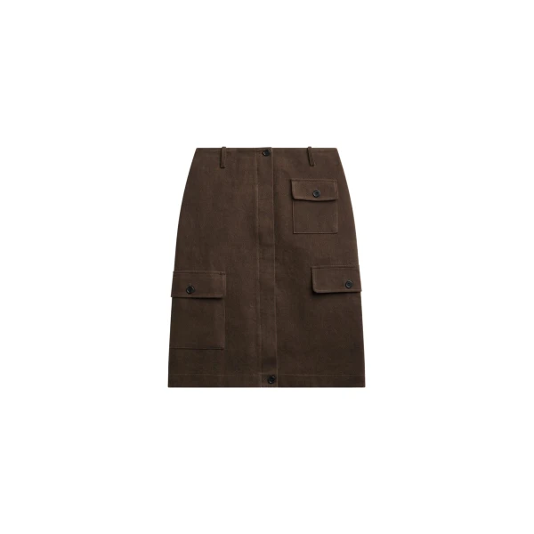 The Frankie Shop Mayenne Cargo Skirt – Brown