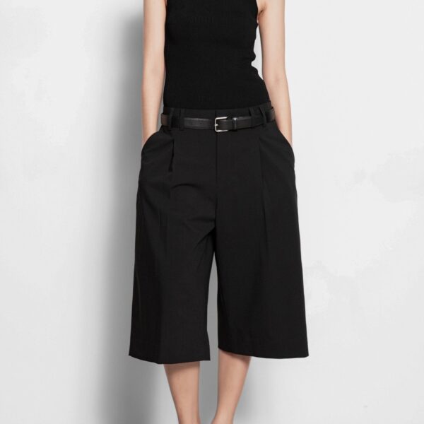 The Frankie Shop Meldert Bermuda Shorts – Black, view 3