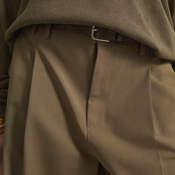The Frankie Shop Meldert Bermuda Shorts – Khaki Brown, view 5